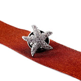 Mini Starfish Brooch Women Suit Jewelry Anti-Exposure Buckle Animal Collar Pins