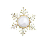 Snowflake Magnet Brooch Anti-lighting Buckle