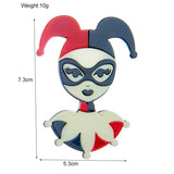 European American Women Brooch Clown Shape Acrylic Material Girl Jewelry