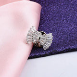 Zircon Bow Brooch Women's Collar Pins Neckline Accessories Jewelry