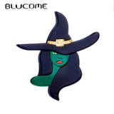 Lady Figure Acrylic Brooch Pins Women Girls Lapel Badges Bag Decor Party Dress