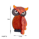 Acrylic Owl Animal Brooch Autumn Sweater Bag Pin