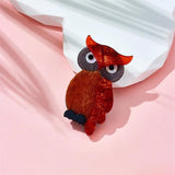 Acrylic Owl Animal Brooch Autumn Sweater Bag Pin