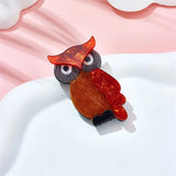 Acrylic Owl Animal Brooch Autumn Sweater Bag Pin