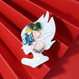 Vivid Lady Acrylic Brooches Resin Lady Resin Brooch Pins for Women