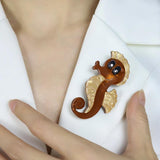 Acrylic Animal Brooch Resin Lapel Pin Christmas