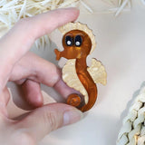 Acrylic Animal Brooch Resin Lapel Pin Christmas