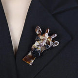 Big Giraffe Brooch Women Unisex Animal Party Casual Pin