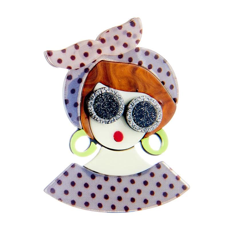 Acrylic Eyes Brooch for Women Girls, Party Accessories Gift