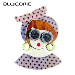 Acrylic Eyes Brooch for Women Girls, Party Accessories Gift