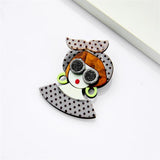 Acrylic Eyes Brooch for Women Girls, Party Accessories Gift