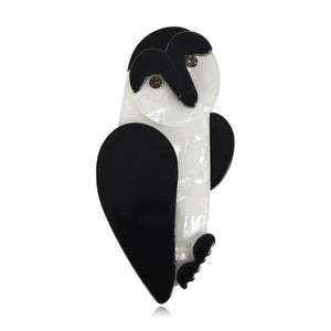Resin Owl Brooches Acetate Fiber Animal Bird Brooch Pin Acrylic Jewelry