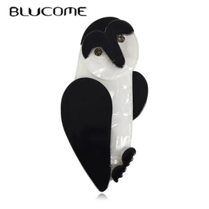 Resin Owl Brooches Acetate Fiber Animal Bird Brooch Pin Acrylic Jewelry