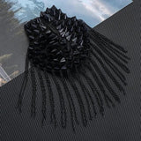 Rivet Shoulder Pad Brooch Tassel Epaulet Dress Decoration Accessories