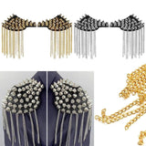 Rivet Shoulder Pad Brooch Tassel Epaulet Dress Decoration Accessories