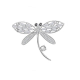 CZ Dragonfly Brooch Women Animal High Jewelry Dress Accessory