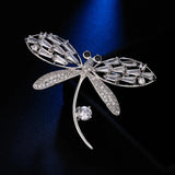 CZ Dragonfly Brooch Women Animal High Jewelry Dress Accessory