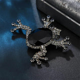 Colorful Crystal Frog Brooch Rhinestone Insect Pin for Women