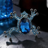Colorful Crystal Frog Brooch Rhinestone Insect Pin for Women