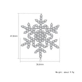 Snowflake Brooches for Women Wedding Bridal Jewelry