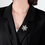 Snowflake Brooches for Women Wedding Bridal Jewelry