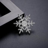 Snowflake Brooches for Women Wedding Bridal Jewelry