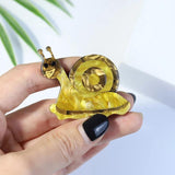 Vivid Snail Brooch Arcylic Insect Safety Pins
