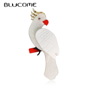 Acrylic Winter Bird Brooches for Women