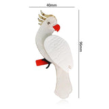 Acrylic Winter Bird Brooches for Women