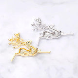 Copper Deer Brooch for Women Men Weddings Banquet