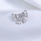 Crystal Zircon Butterfly Brooch Dress Scarf Buckle Pin