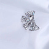 Crystal Zircon Butterfly Brooch Dress Scarf Buckle Pin