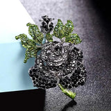 Vintage Rose Flower Brooches - Bridal Hijab Pin