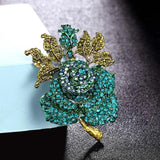Vintage Rose Flower Brooches - Bridal Hijab Pin