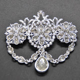 Crystal Wedding Party Drop Brooch Pin Jewelry Pendant
