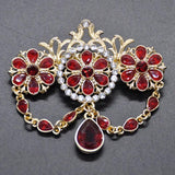 Crystal Wedding Party Drop Brooch Pin Jewelry Pendant
