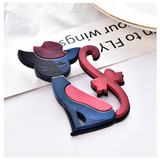 Colorful Fox Brooch for Women Men Party Scarf Suit Pin