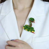 Acrylic Snake Brooches Pins for Women Vivid Animal Brooch