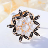 Silk Scarf Buckle Pearl Brooch Dual-use Women's Accessories