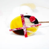 Geometric Acrylic Brooch Pin for Coat Suit Bag