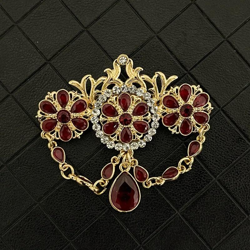 Colorful Rhinestone Brooch Jewelry for Wedding Party