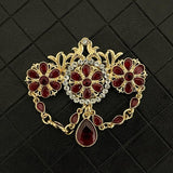 Colorful Rhinestone Brooch Jewelry for Wedding Party