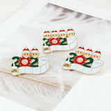 Cartoon Santa Claus Merry Christmas Enamel Pins Jacket Lapel Jewelry