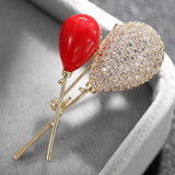Red Balloons Enamel Pin Brooch