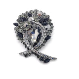 Peacock Knot Zircon Brooch High-end Exaggerated Jewelry