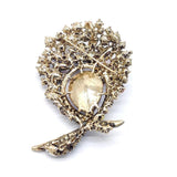 Peacock Knot Zircon Brooch High-end Exaggerated Jewelry
