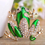 Enamel Frog Pin Brooches for Kids Christmas