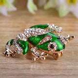 Enamel Frog Pin Brooches for Kids Christmas