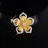 Flower Small Brooch Temperament Anti-glare Buckle Creative Collar Pin