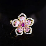 Flower Small Brooch Temperament Anti-glare Buckle Creative Collar Pin